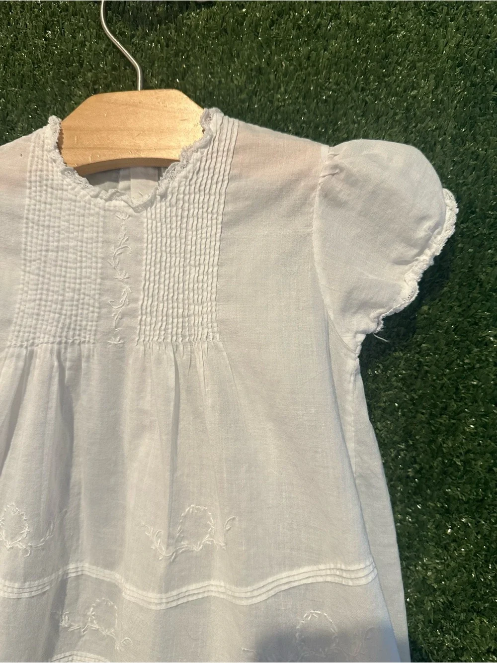 Classic White Embroidered Baby Dress